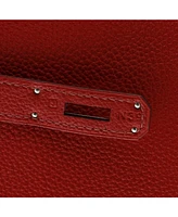 Pre-Owned HERMES Kelly 32 Handbag Red Togo with Palladium Hardware