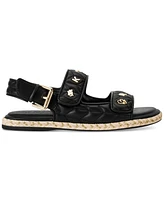 Karl Lagerfeld Paris Women's Charlay Almond Toe Flat Sandals