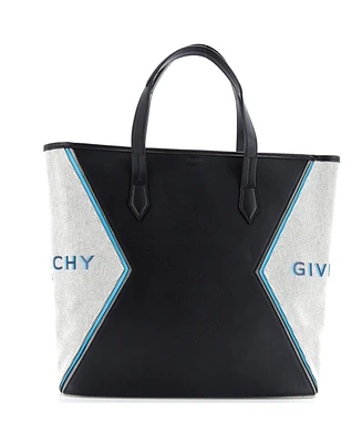 Pre-Owned Givenchy Medium Bond Shopper Tote Leather with Canvas