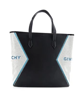 Pre-Owned Givenchy Medium Bond Shopper Tote Leather with Canvas