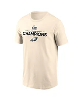 Nike Men's Cream Philadelphia Eagles 2024 Nfc Champions Roster T-Shirt