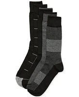 Perry Ellis Portfolio Men's Patterned Crew Socks