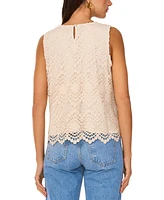 Vince Camuto Women's Crochet Sleeveless Top