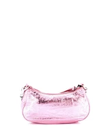 Pre-Owned Balenciaga Mini Le Cagole Giant Studs Chain Shoulder Bag Embossed Leather with Crystals