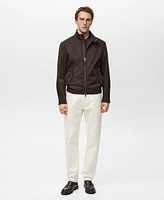 Mango Men's Water-Repellent Cotton Jacket