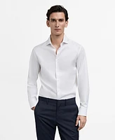 Mango Men's Eu Slim-Fit Cotton Dress Shirt