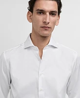 Mango Men's Eu Slim-Fit Twill Dress Shirt