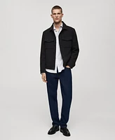 Mango Men's Eu Regular-Fit Wool Jacket