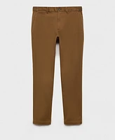 Mango Men's Slim-Fit Tapered Crop Chino Pants
