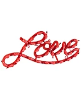 Northlight 17" Lighted Love Script Valentine's Day Window Silhouette Decoration