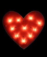 Northlight 14.25" Lighted Heart Valentine's Day Window Silhouette Decoration