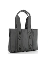 Pre-Owned Chloe Medium Woody Tote Recycled Nylon