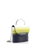 Pre-Owned Chloe Small Aby Lock Bag Embossed Leather