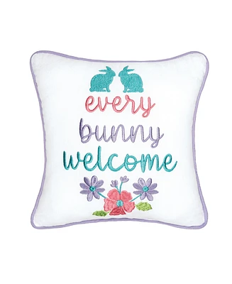 Every Bunny Welcome Small Petite Throw Pillow