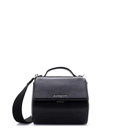 Pre-Owned Givenchy Mini Logo Strap Pandora Box Bag Leather