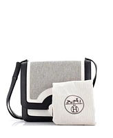 Pre-Owned HERMES 26 2002 Shoulder Bag Toile and Swift