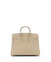 Pre-Owned HERMES Birkin 25 Handbag Light Togo with Gold Hardware