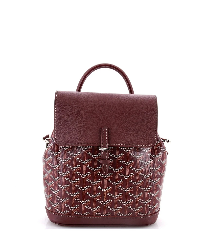 Pre-Owned Goyard Mini Alpin Backpack Coated Canvas
