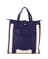 Pre-Owned HERMES Gm Petit H Monsieur B Tote Toile and Leather