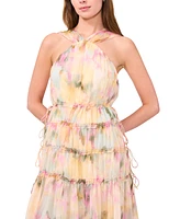 Parker Women's The Camille Watercolor-Print Tiered Dress