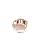 Olivia Miller Big Girls Glitter Glow Slide Sandals