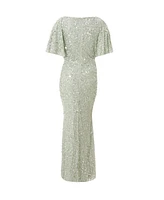 Quiz Women's Sequin Batwing Maxi Dress