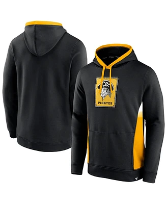 Fanatics Men's Black Pittsburgh Pirates True Classics Fanarama Pullover Hoodie