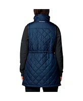 Columbia Women's Navy Penn State Nittany Lions Crested Peak Full-Zip Vest