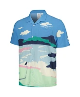 Puma x Ptc Men's Blue Wm Phoenix Open Print Mattr Button-Up Shirt