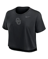 Nike Women's Black Oklahoma Sooners Performance Cropped T-Shirt