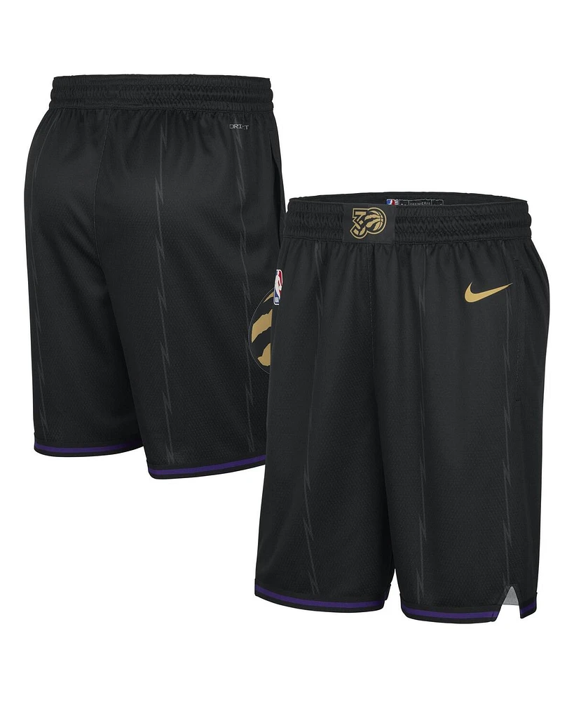 Nike Men's Black Toronto Raptors 2024/25 City Edition Swingman Shorts