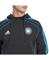 Adidas Men's Black Charlotte Fc 2025 Travel Pullover Hoodie