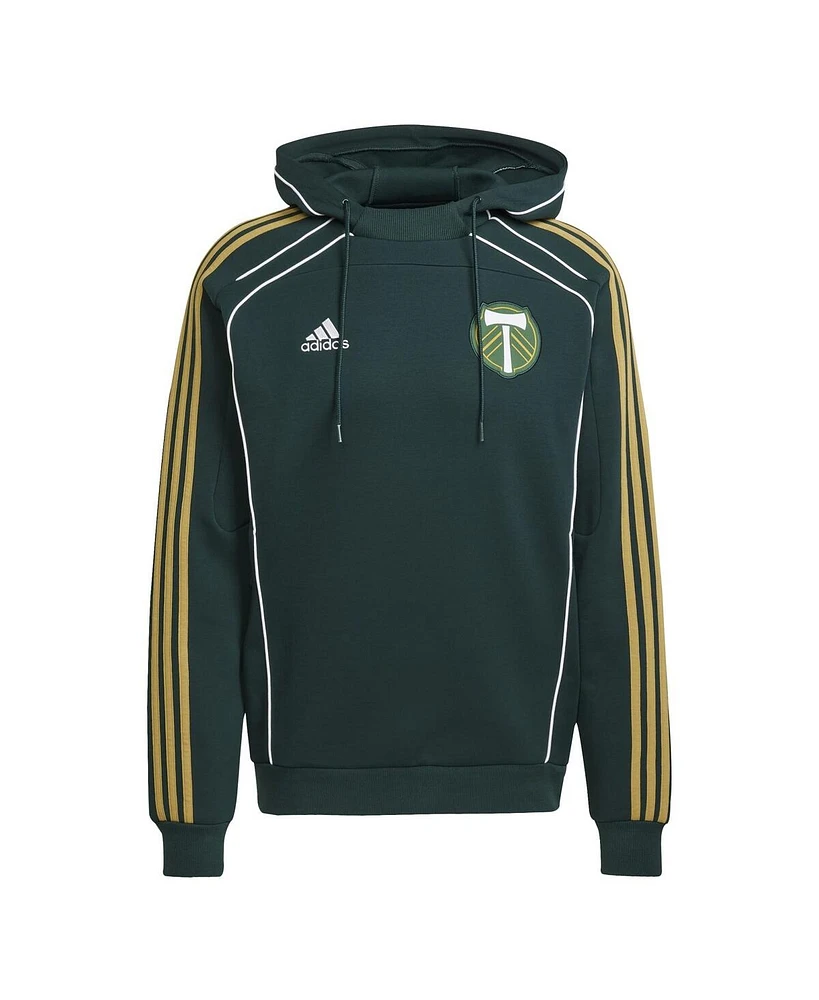 Adidas Men's Green Portland Timbers 2025 Travel Pullover Hoodie