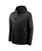 Nike Men's Black Washington Commanders Edge French Terry Club Pullover Hoodie