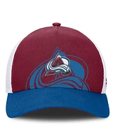 Fanatics Men's Burgundy/Blue Colorado Avalanche Authentic Pro A-Frame Rink Adjustable Hat