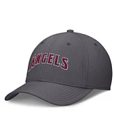 Nike Men's Gray Los Angeles Angels Swoosh Performance Flex Hat