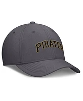 Nike Men's Gray Pittsburgh Pirates Swoosh Performance Flex Hat