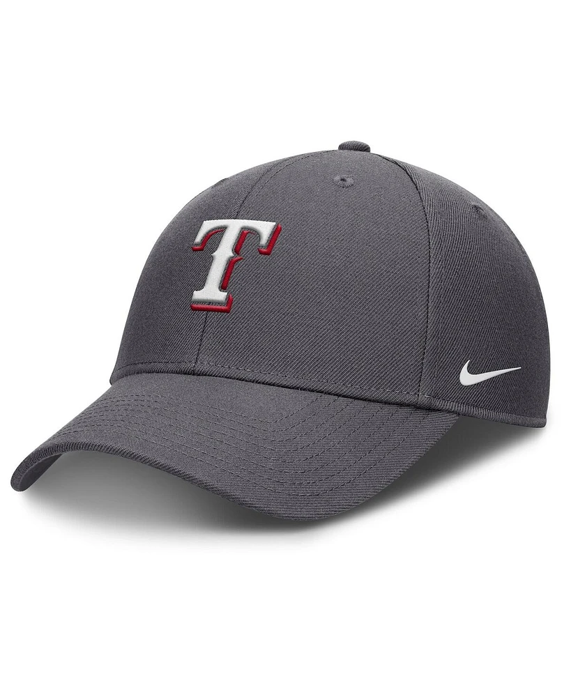 Nike Men's Gray Texas Rangers Club Performance Adjustable Hat