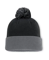 Fanatics Men's Black Washington Capitals Cuffed Knit Hat with Pom