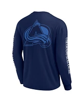 Fanatics Men's Navy Colorado Avalanche Elements Strive Long Sleeve T-Shirt