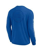 Fanatics Men's Blue Detroit Pistons Elements Strive Long Sleeve T-Shirt