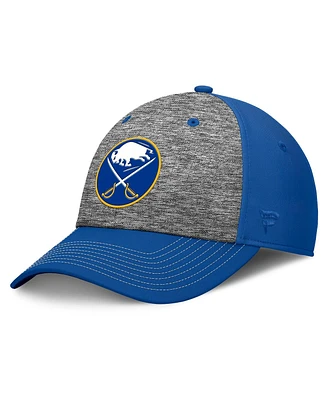 Fanatics Men's Gray/Royal Buffalo Sabres Fundamental Top Shelf 2-Tone Flex Hat