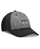 Fanatics Men's Gray/Black Los Angeles Kings Fundamental Top Shelf 2-Tone Flex Hat