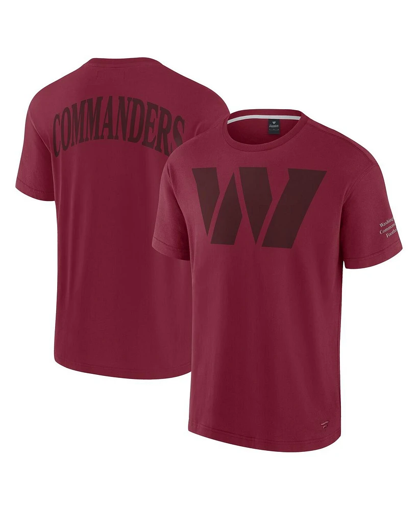 Fanatics Men's and Women's Burgundy Washington Commanders Elements Iconic T-Shirt