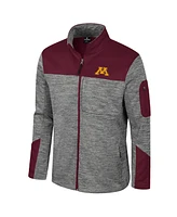 Colosseum Men's Gray/Maroon Minnesota Golden Gophers Guard Full-Zip Jacket