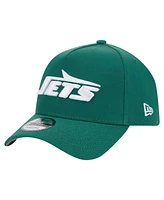 New Era Men's Green New York Jets A-Frame 9FORTY Adjustable Hat