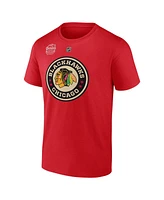 Fanatics Men's Seth Jones Red Chicago Blackhawks 2025 Nhl Winter Classic Authentic Stack Name Number T-Shirt