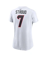 Nike Women's C.j. Stroud White Houston Texans Player Name Number T-Shirt