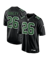 Nike Men's Saquon Barkley Carbon Black/Kelly Green Philadelphia Eagles Fashion Game Jersey