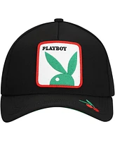 Lids Men's Black Playboy Cherry A-Frame Adjustable Hat